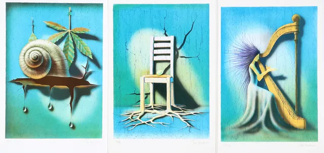 Thor Lindeneg. Three surrealistic compositions (3)