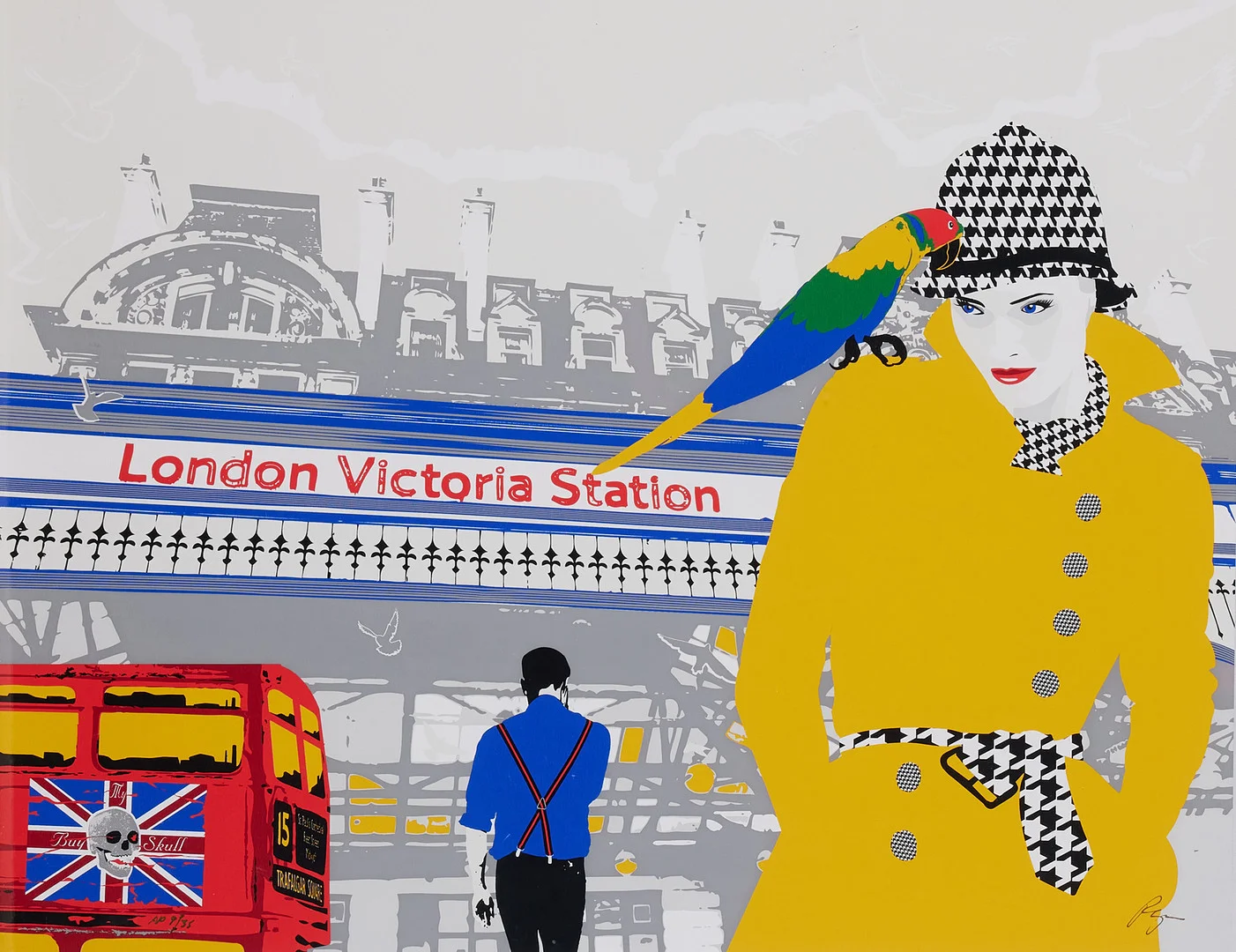 RICHARD RYAN (FÖDD 1974). "London by Ryan", mapp, 4 st blad, signerade Ryan, AP 9/35, silkscreen. — Engravings & Prints — Stockholms Auktionsverk Magasin 5