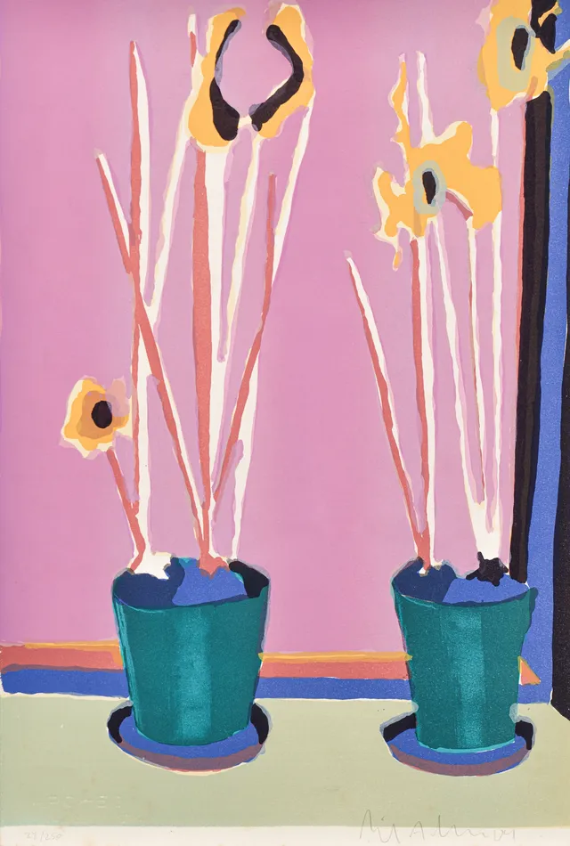 Erik A. Frandsen. Composition with potted plants