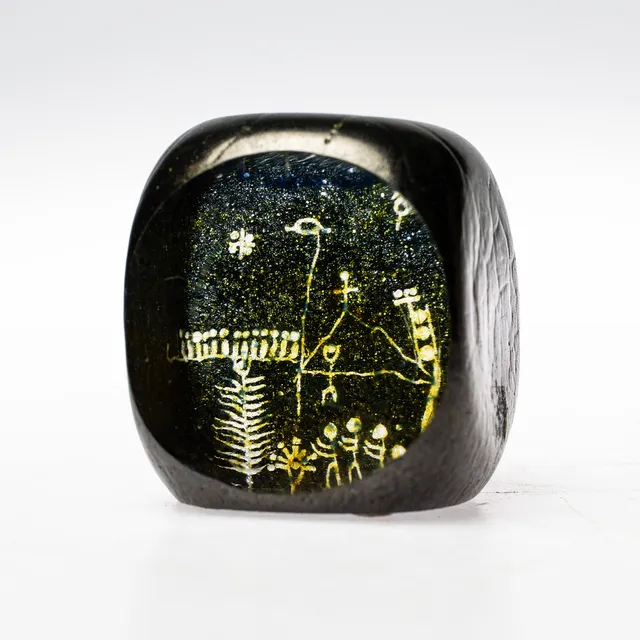 GÖRAN WÄRFF. Skulptur, runor, Kosta, signerad & numrerad 96736.