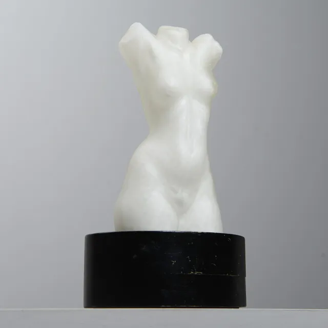 PAUL KEDELV. Skulptur/bordslampa, Flygsfors, 1950-tal.