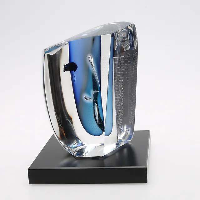 GÖRAN WÄRFF. SKULPTUR, GLAS, KOSTA BODA, UNIK.