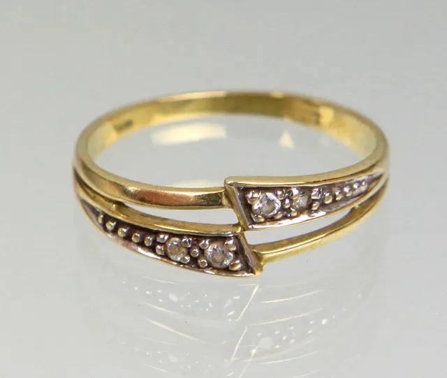 BRILLANT RING, GOLD 333.