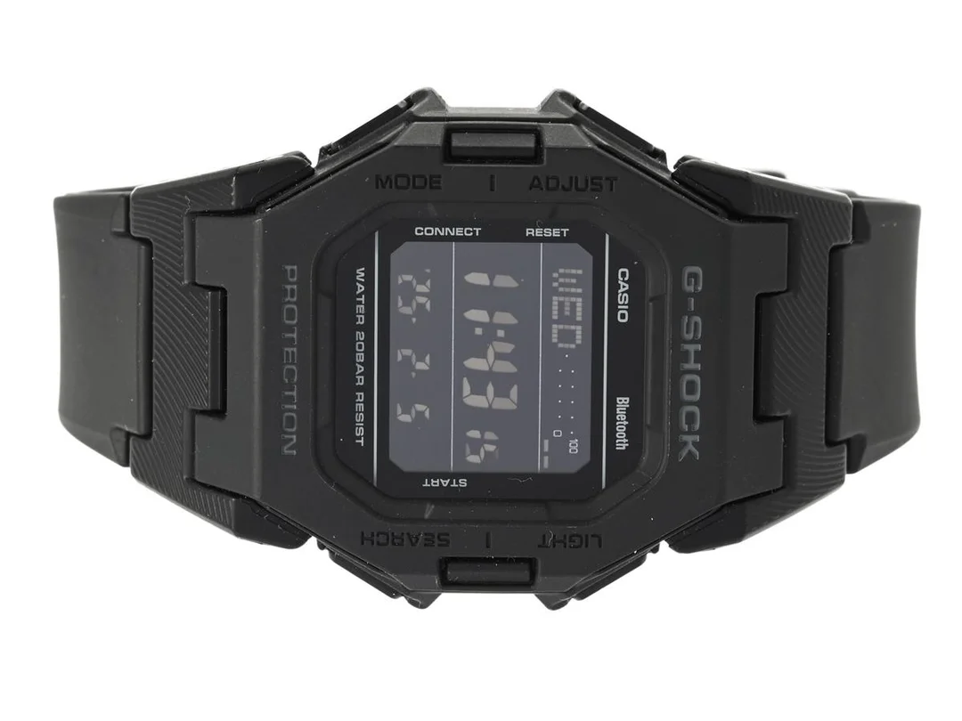 CASIO, G-Shock, Ref nr. GD-B500-IER, Boett nr. 2023DJ10146, unisex, 38 x 41 mm, plast, digital/analog, quartz, mineralglas, datum, plastband, ca 2020. — Klockor/Casio — Kaplans