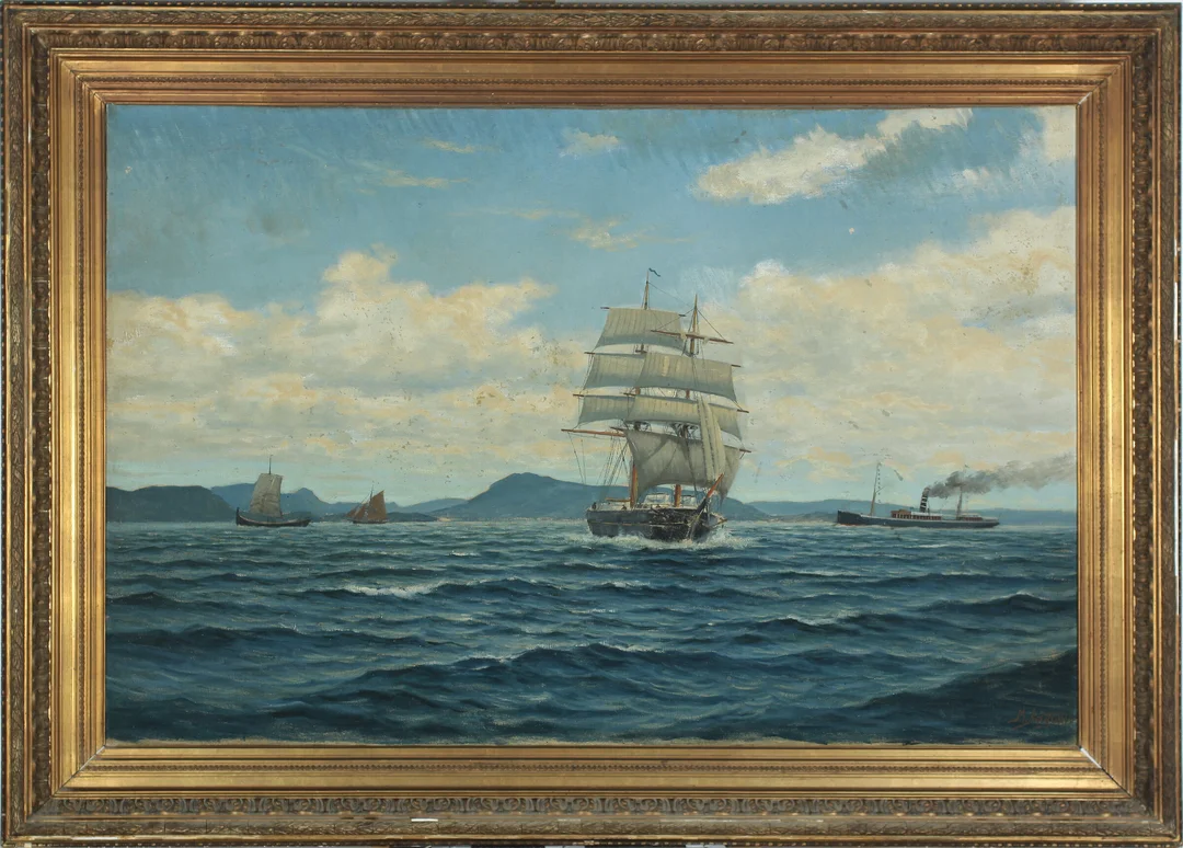 Aagaard, Martin — Marinemotiv — Kunst/Maleri — Blomqvist