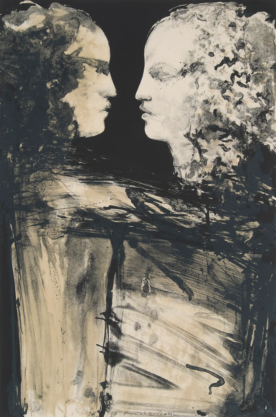 Opdahl, Ørnulf — Fra "Rosmersholm" 1988 — Kunst/Grafikk — Blomqvist