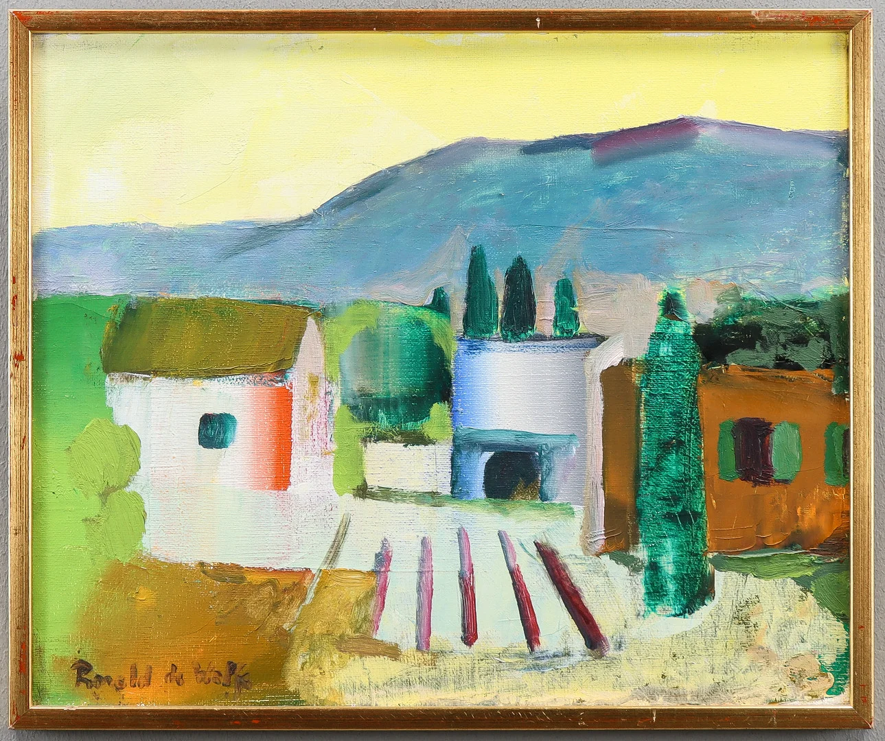 RONALD DE WOLFE. Olja på duk, signerad. — Paintings — Karlstad Hammarö Auktionsverk
