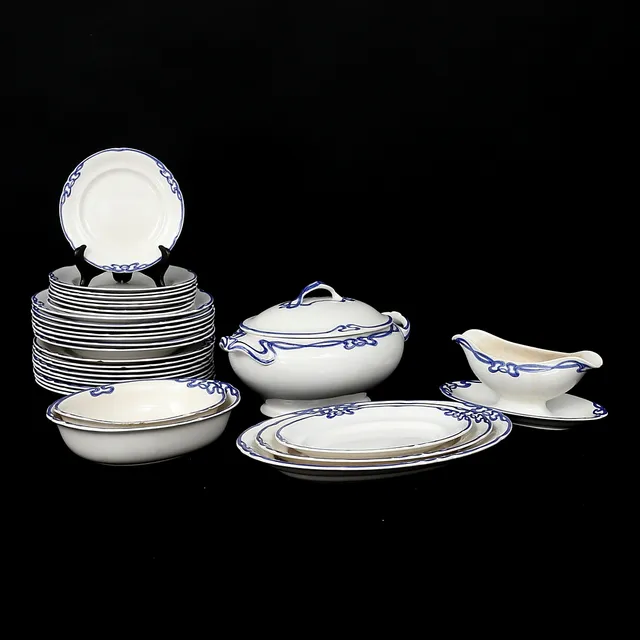 MATSERVISDELAR, 30 st, flintgods, "Dresden", Villeroy & Boch.