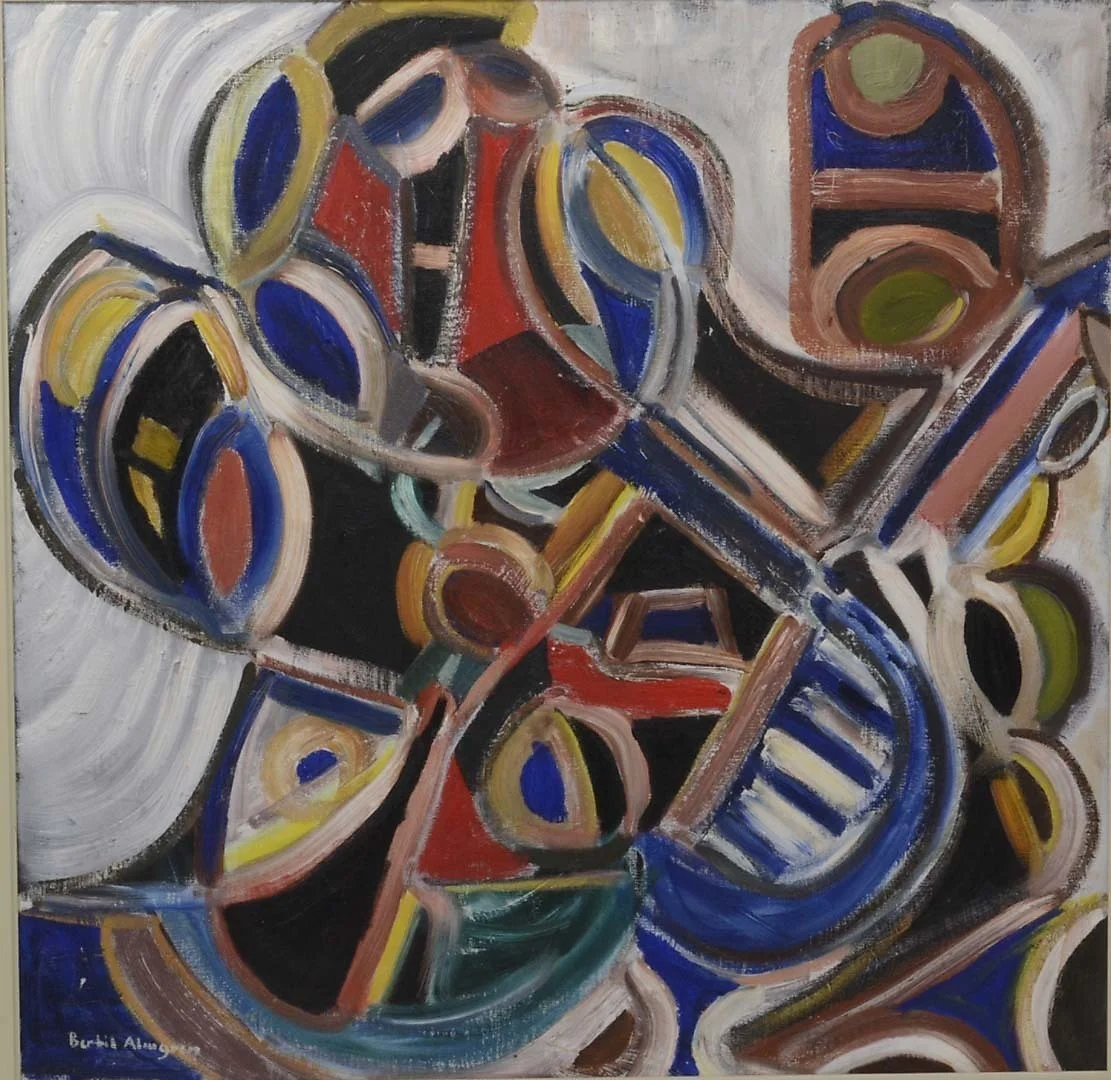 BERTIL ALMGREN. "Quo Vadis, Afrika" Olja på pannå. — Paintings — Connoisseur Bokauktioner