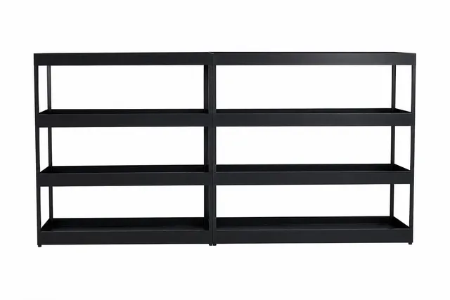 Stefan Diez for HAY. Freestanding shelf, New Order, charcoal.