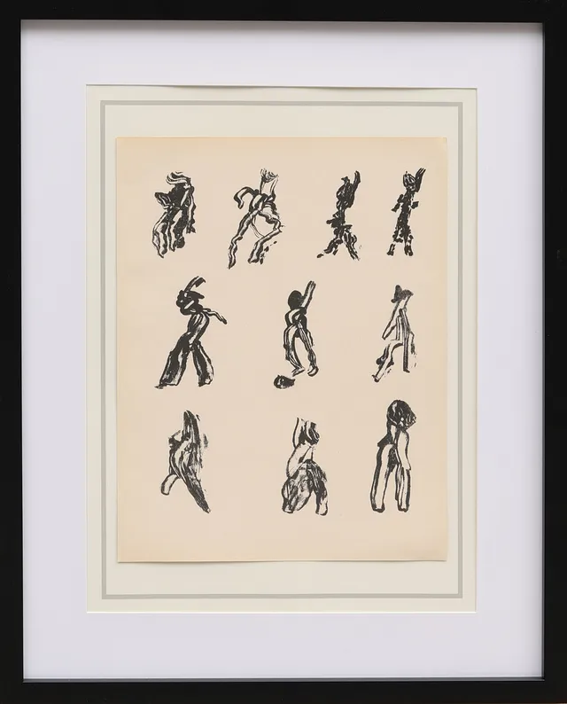 HENRI MICHAUX. Litografi, ur XX:e siècle no 3 1952.