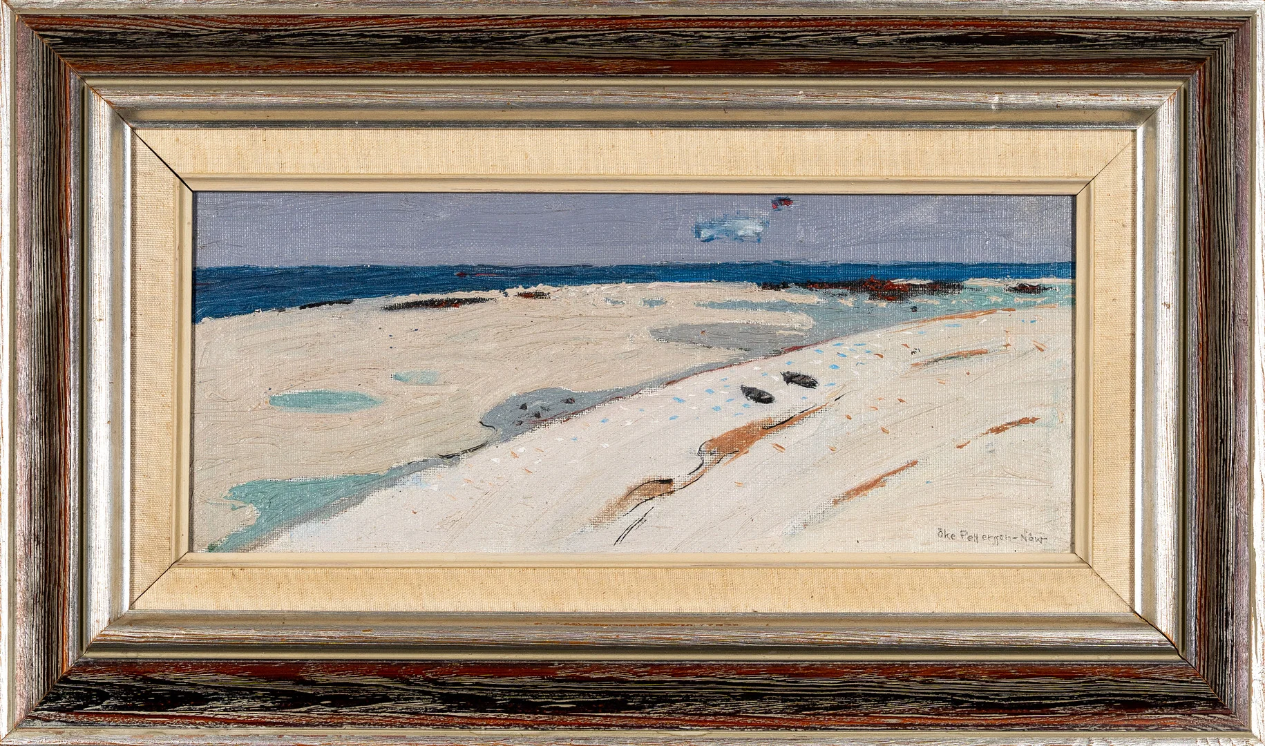 ÅKE PETTERSSON NÅW. Olja på pannå, "Plagen Howfleur", Signerad, 1963. — Paintings — Norrlands Auktionsverk