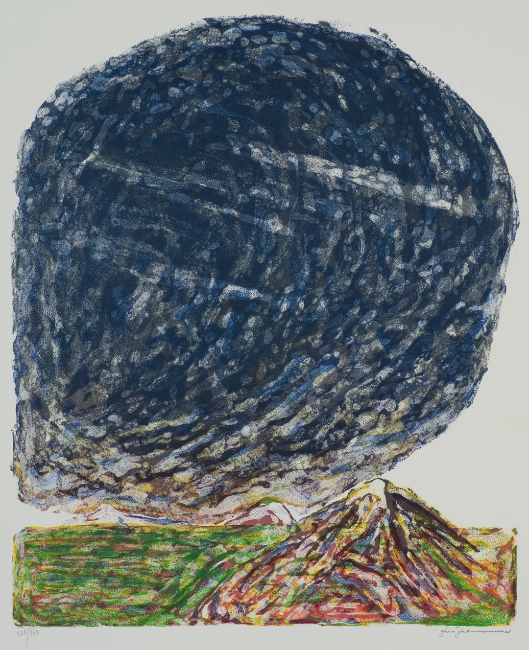 Johannessen, Jens — "Smusser alt det friske grønne, kveler alle spirer skjønne" 1986 — Kunst/Grafikk — Blomqvist