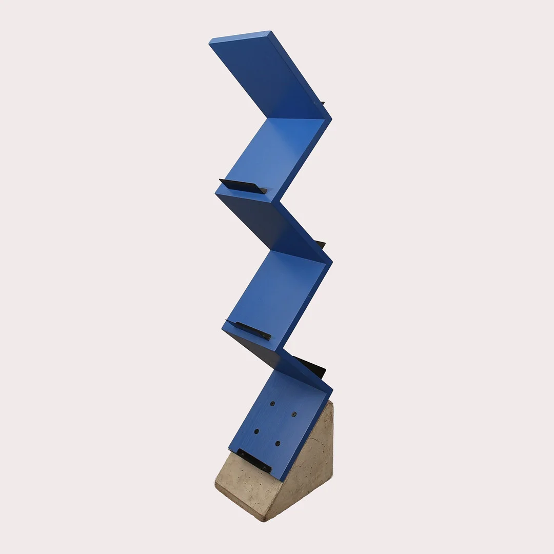 JONAS BOHLIN. "Zink", tidskriftshylla, Källemo. — Cupboards, Cabinets & Shelves — Limhamns Auktionsbyrå