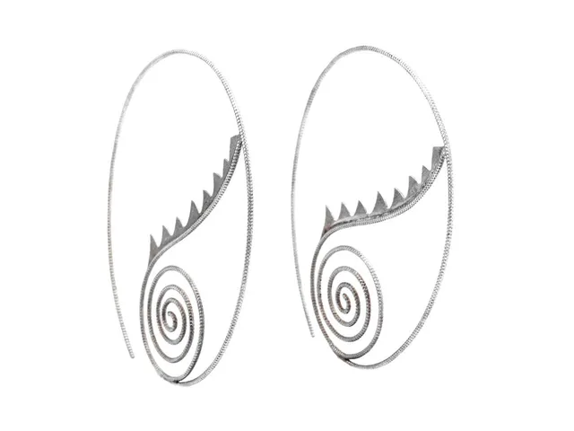 DULONG, örhängen, sterlingsilver, Thera, höjd 5,7 cm, vikt ca 4,7 g.