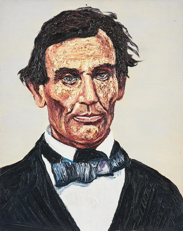 ROBERT TERRY (USA BORN 1955). ”Friday, Oct 1, 1858” - Portrait of Abraham Lincoln.