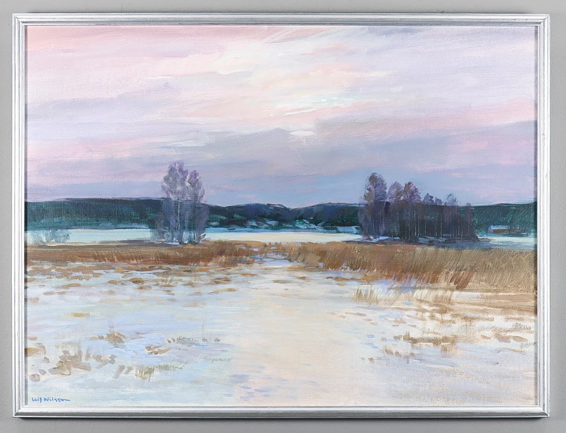 LEIF NILSSON. Olja på duk, signerad. — Paintings — Karlstad Hammarö Auktionsverk