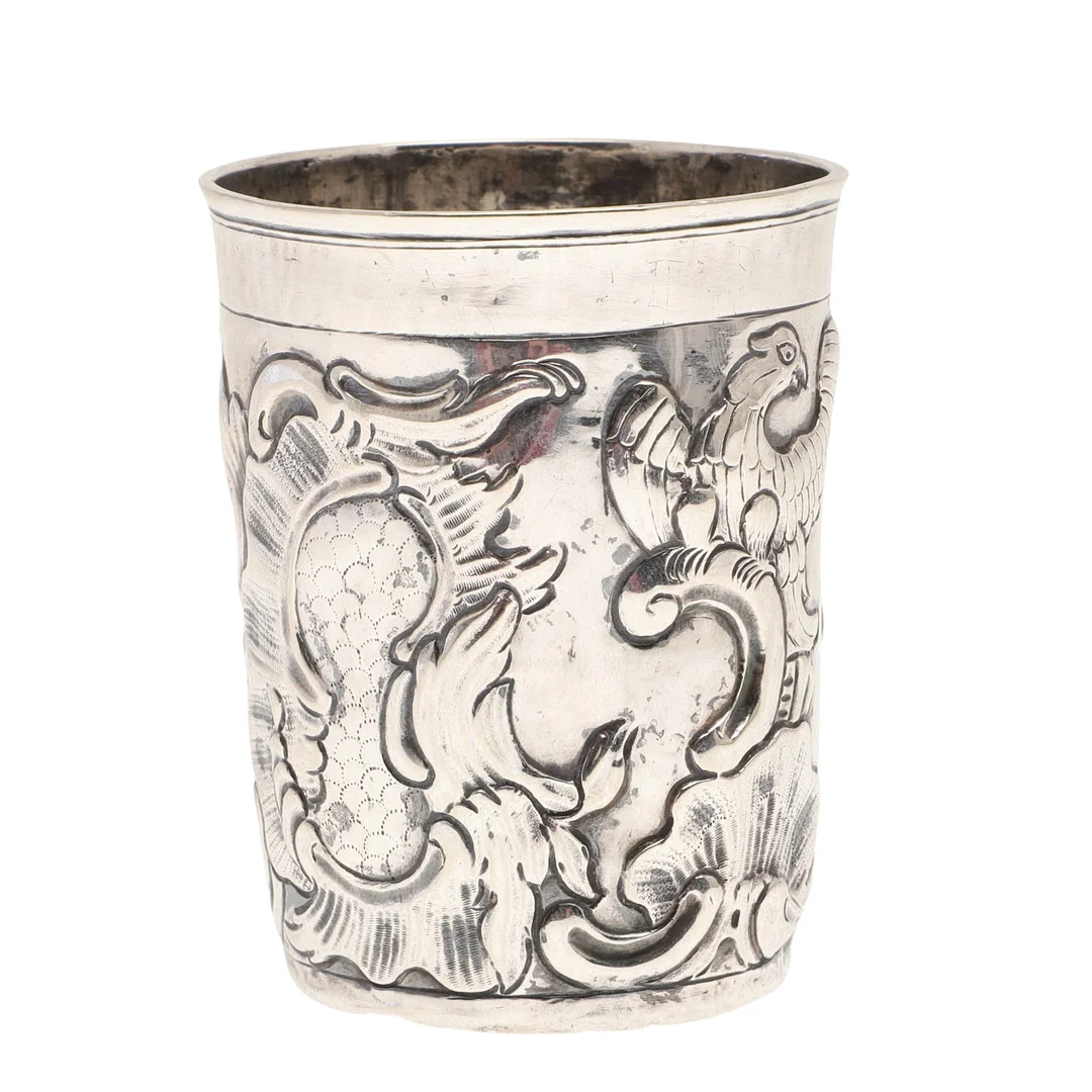 A RUSSIAN 18TH CENTURY SILVER BEAKER. — Silver — Lawrences Auctioneers