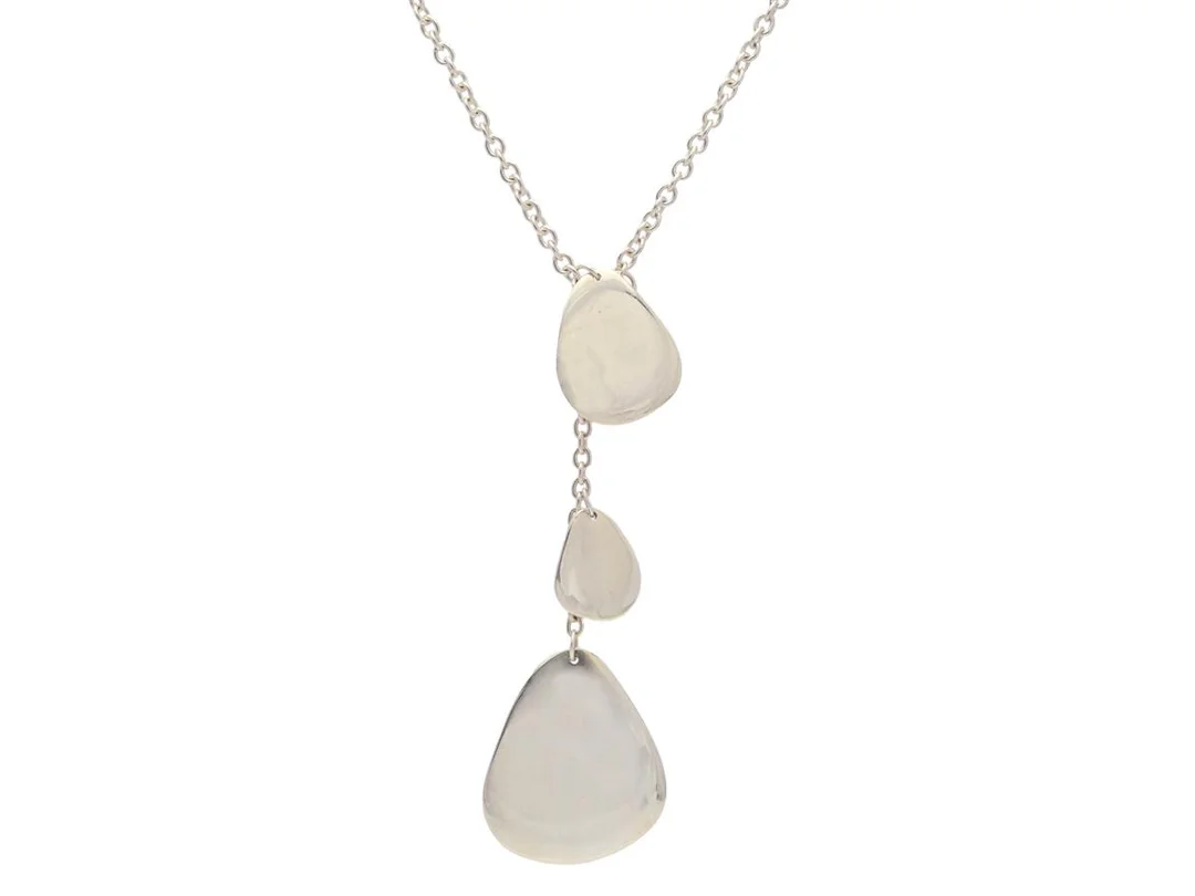 EFVA ATTLING, collier, sterlingsilver, Rose Petal Fall Necklace, längd 40/43 cm, vikt 22,2 g. — Smycken/Collier — Kaplans
