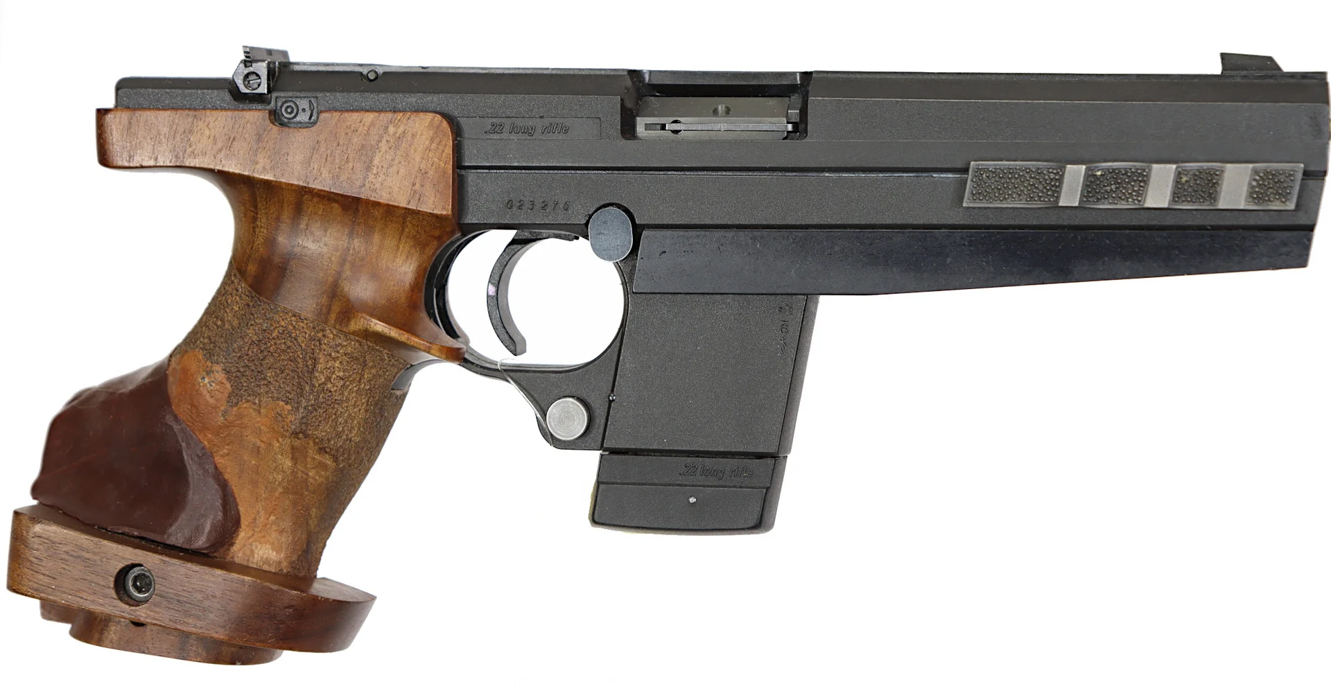PISTOL, Halvautomatisk, fabrikat Hämmerli, modell 280, kaliber .22LR, tillv.nr 023276, se-nr SE1595529. — Pistols — Walter Borg