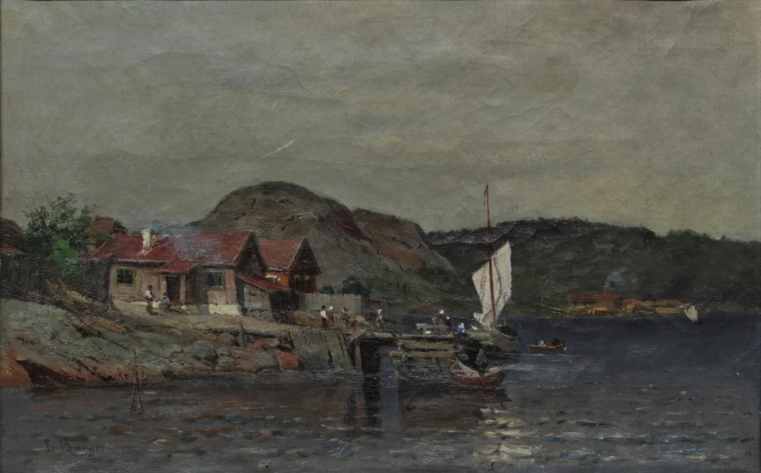 Borgen, Fredrik — Kystmiljø — Kunst/Maleri — Blomqvist