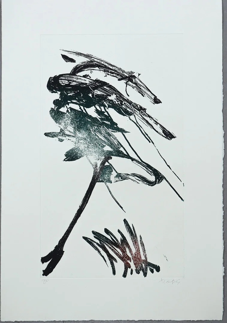 ULF TROTZIG. Komposition, etsning, oramat blad. — Engravings & Prints — Stockholms Auktionsverk Helsingborg