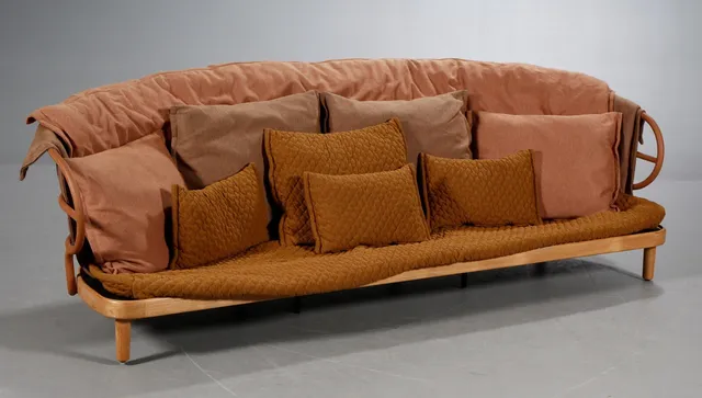 Sebastian Herkner. Three-person sofa, model Dune