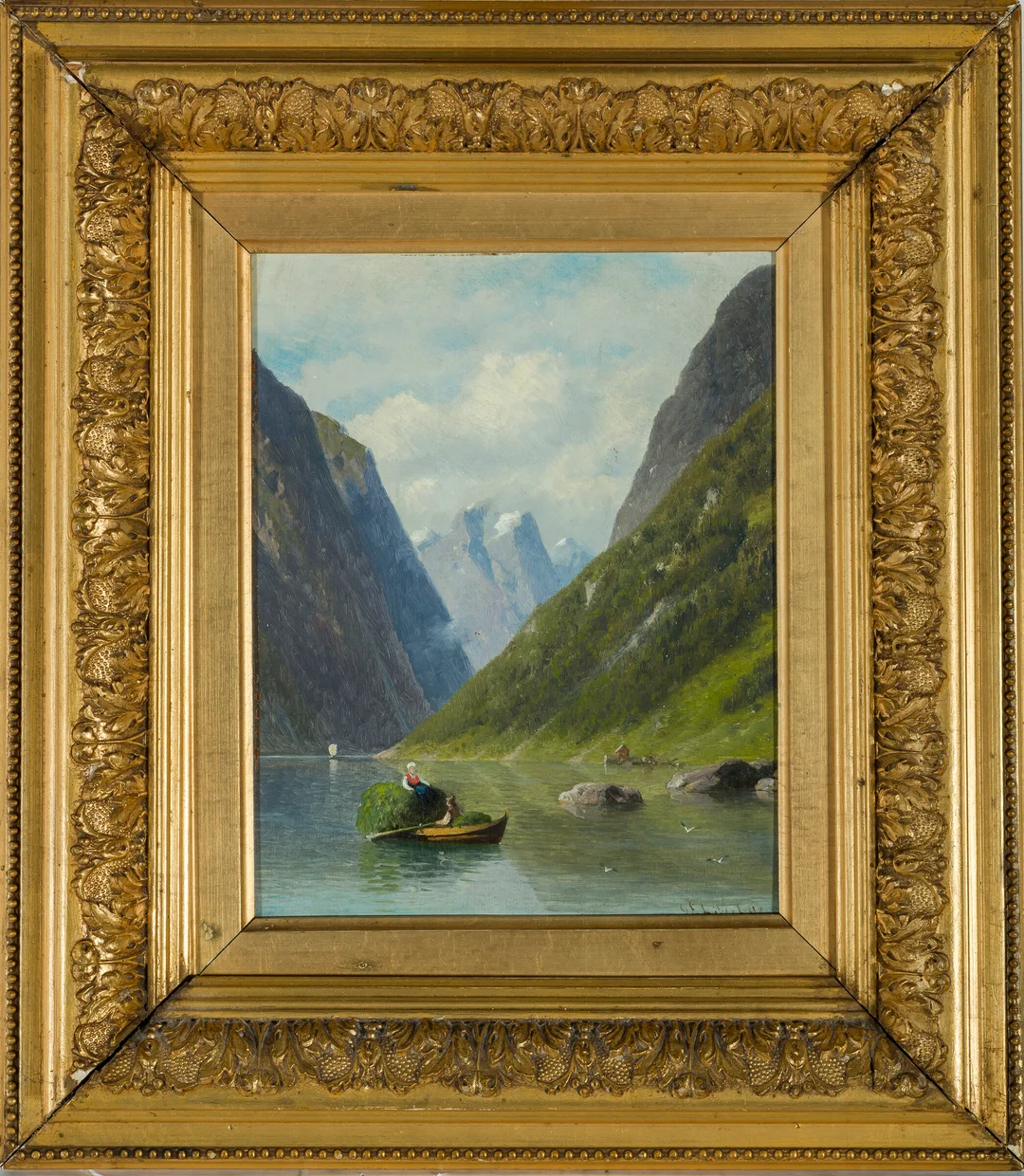 Libert, Georg Emil — Høyet roes over, 1892 — Kunst/Maleri — Blomqvist