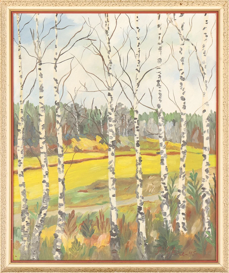 OIDENTIFIERAD KONSTNÄR. Olja på pannå, signerad samt daterad -00. — Paintings — Södermanlands Auktionsverk
