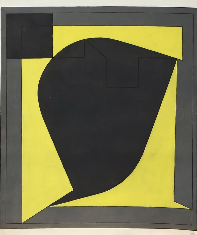 VICTOR VASARELY. GRAFISKT BLAD, ur xxe siecle 10, osignerat.