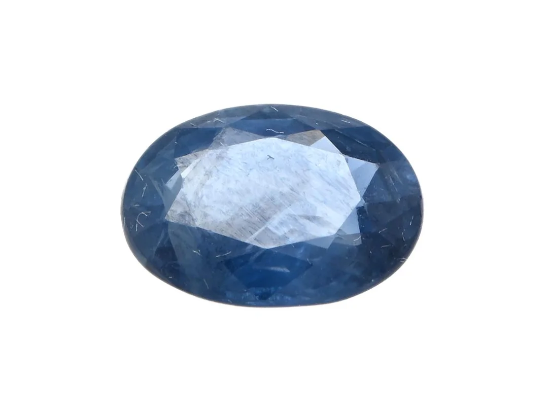SAFIR, blå ovalslipad 1,57 ct, mått 8.0 x 6.0 x 3.5 mm, nagg. — Ädelstenar/Safirer — Kaplans