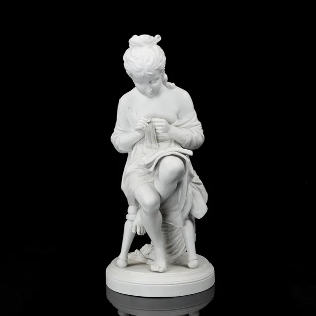 SKULPTUR, parian, Scheibe Alsbach, Tyskland.
