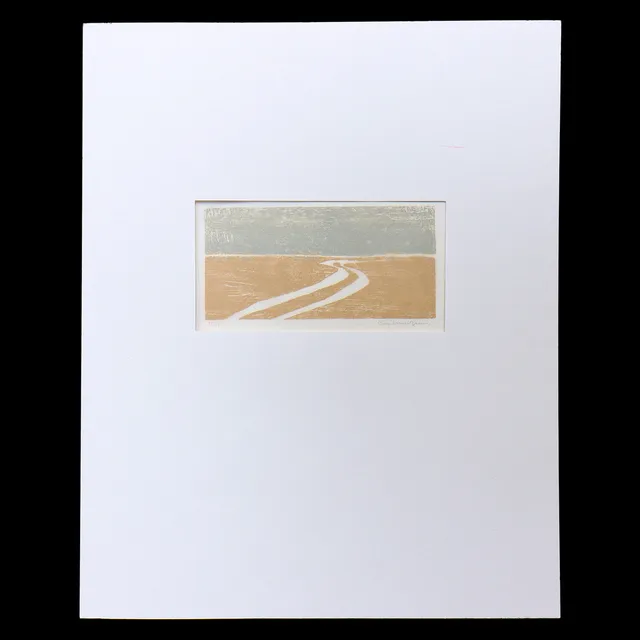 STURE LUNDGREN. "VÄGEN ÖVER ALVARET" TRÄSNITT 25/35, SIGNERAD.