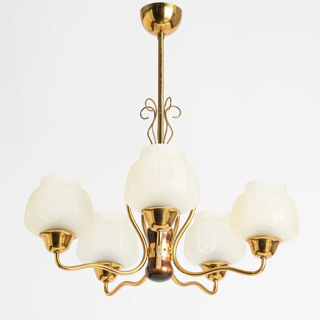 Taklampa, Swedish Modern, 1940-tal. — Design/Belysning — Bukowskis