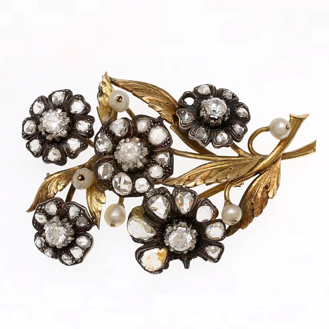 Gemstones floral brooch. — Brooches & Pendants — Balclis