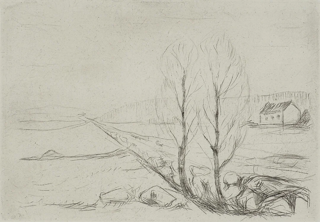 Munch, Edvard — "Norsk landskap" 1912-1920 — Kunst/Grafikk — Blomqvist