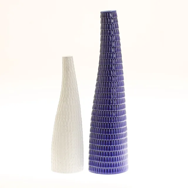 STIG LINDBERG. Vaser, 2 stycken, stengods, "Reptil", Gustavsberg.