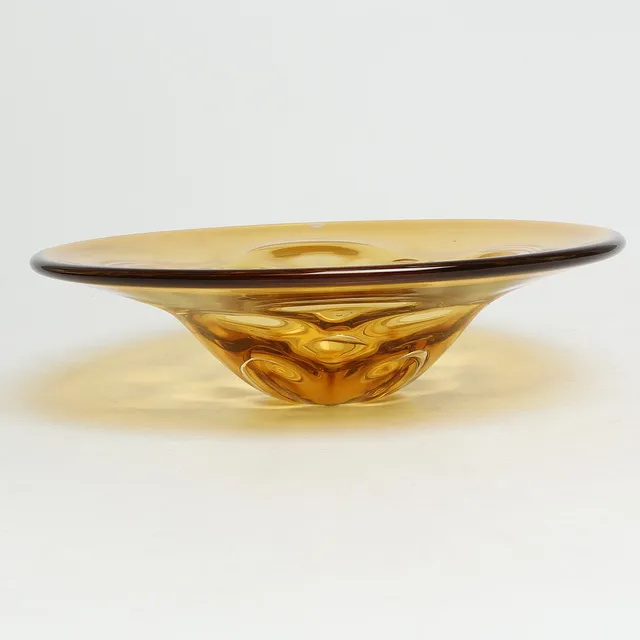 LARS HELLSTEN. SKÅL, glas, Orrefors, Sputnik, signerad.