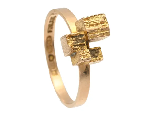BJÖRN WECKSTRÖM, ring, 14K guld, Lapponia, stl 16,5 mm, 1970, vikt 2,5 g.