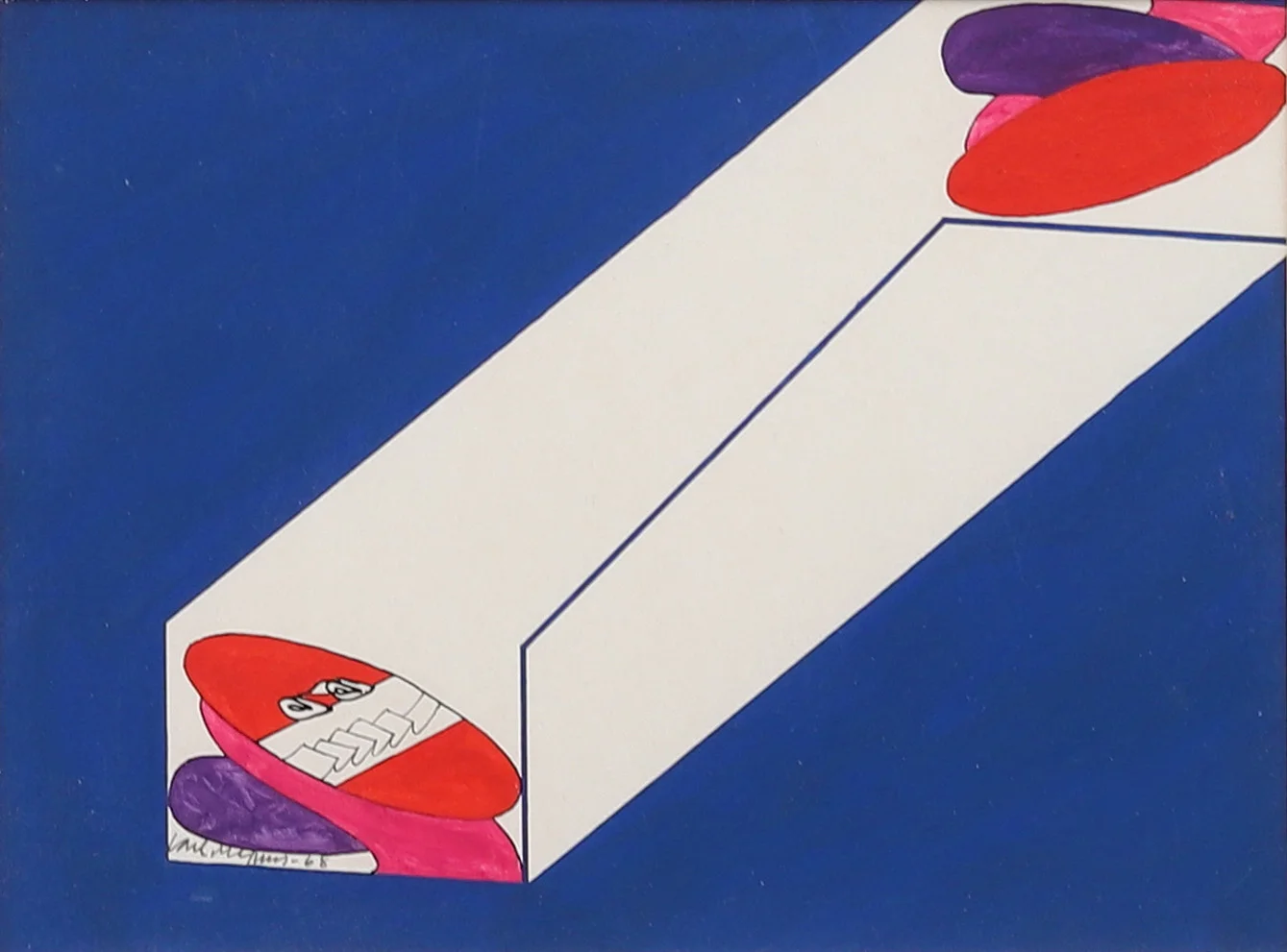 CARL MAGNUS. Utan titel, akvarell, signerad och daterad -68. — Paintings — Garpenhus Auktioner