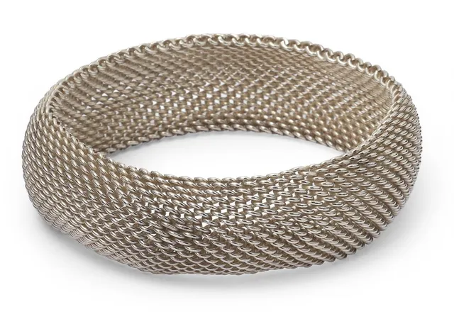 A “Somerset” bracelet of sterling silver. Weight app. 55 g. W. 19 mm. Inner diam. app. 6 cm.