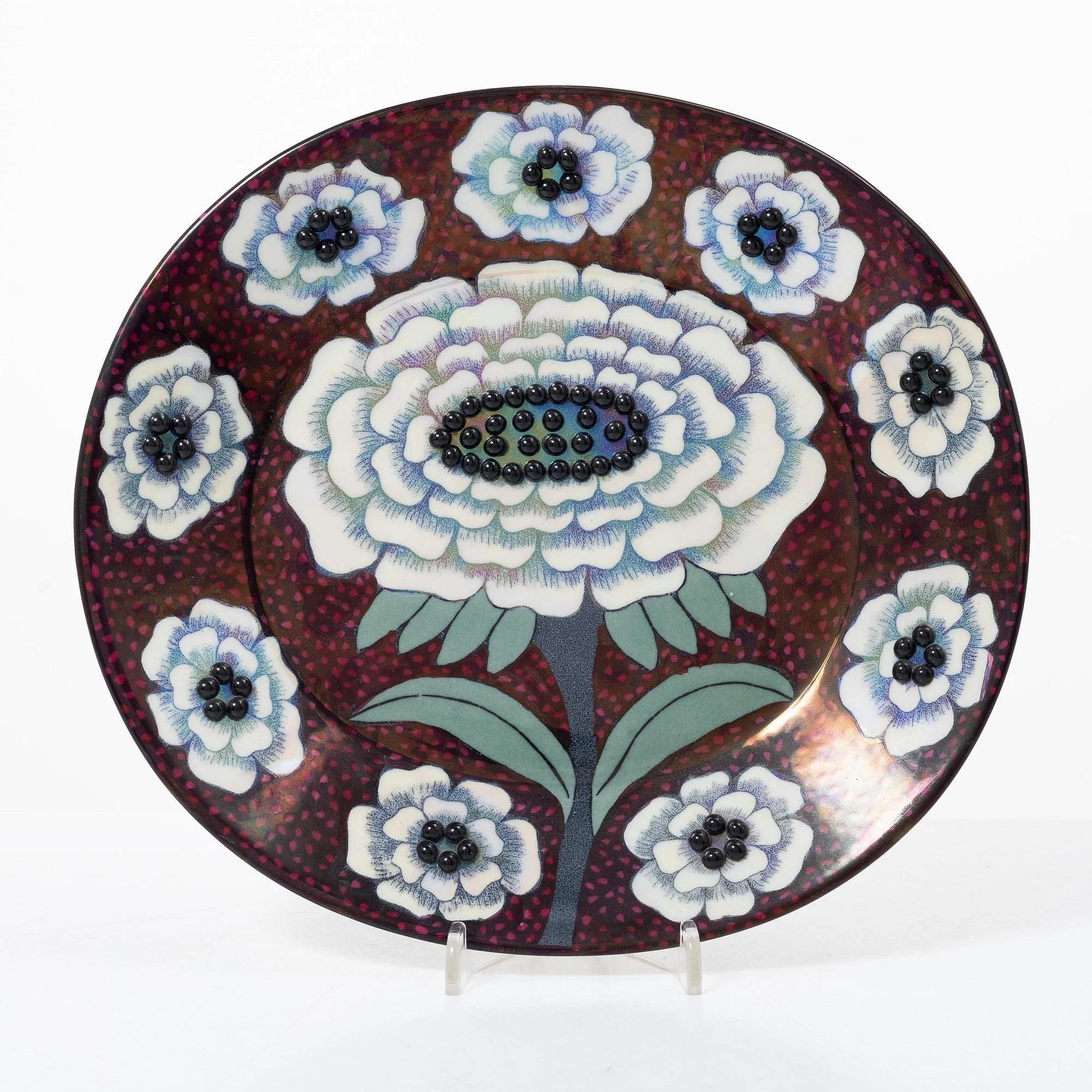 Birger Kaipiainen, Fat, "Fiori", keramik, märkt Birger Kaipiainen, Arabia art made in Finland 1983, 418/2000. — Design/Keramik — Bukowskis