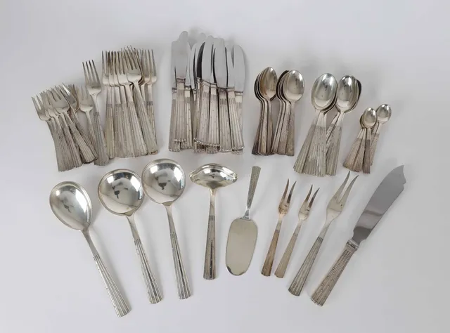 Jens Harald Quistgaard for O. V. Mogensen: Champagne silver cutlery (80)