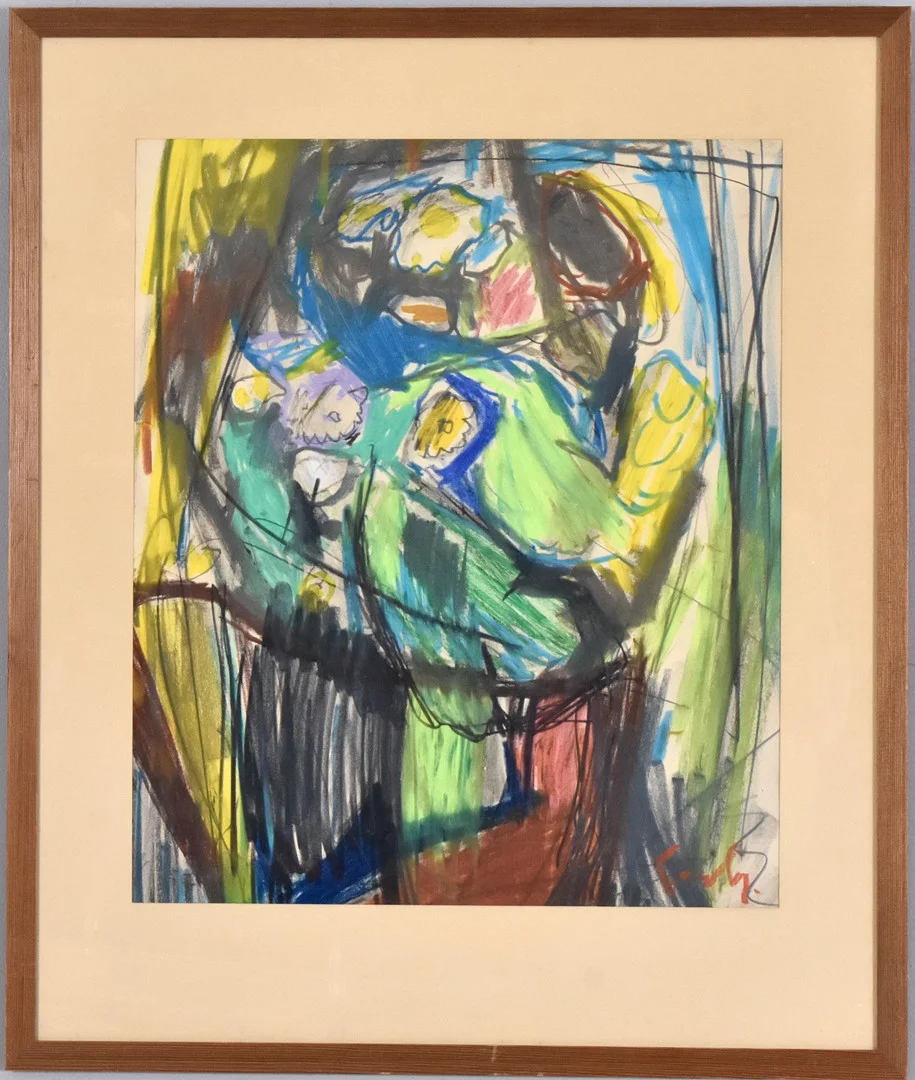 GERHARD LUNDBERG. Pastell. — Paintings — Halmstads Auktionskammare