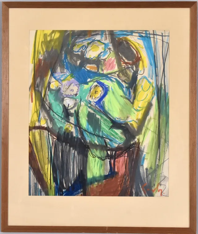 GERHARD LUNDBERG. Pastell.