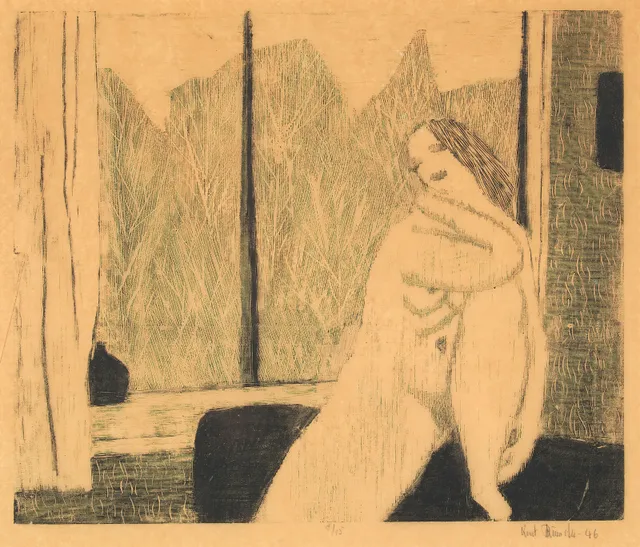 Rumohr, Knut — "Akt ved vinduet" 1946
