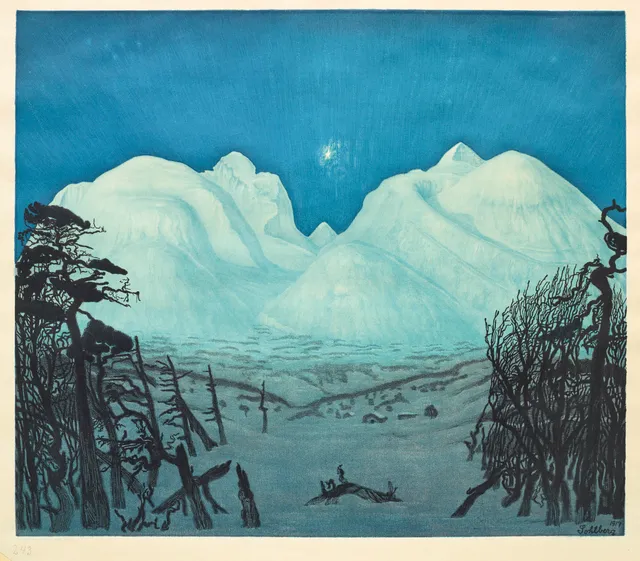 Sohlberg, Harald — "Vinternatt i fjellene" 1917