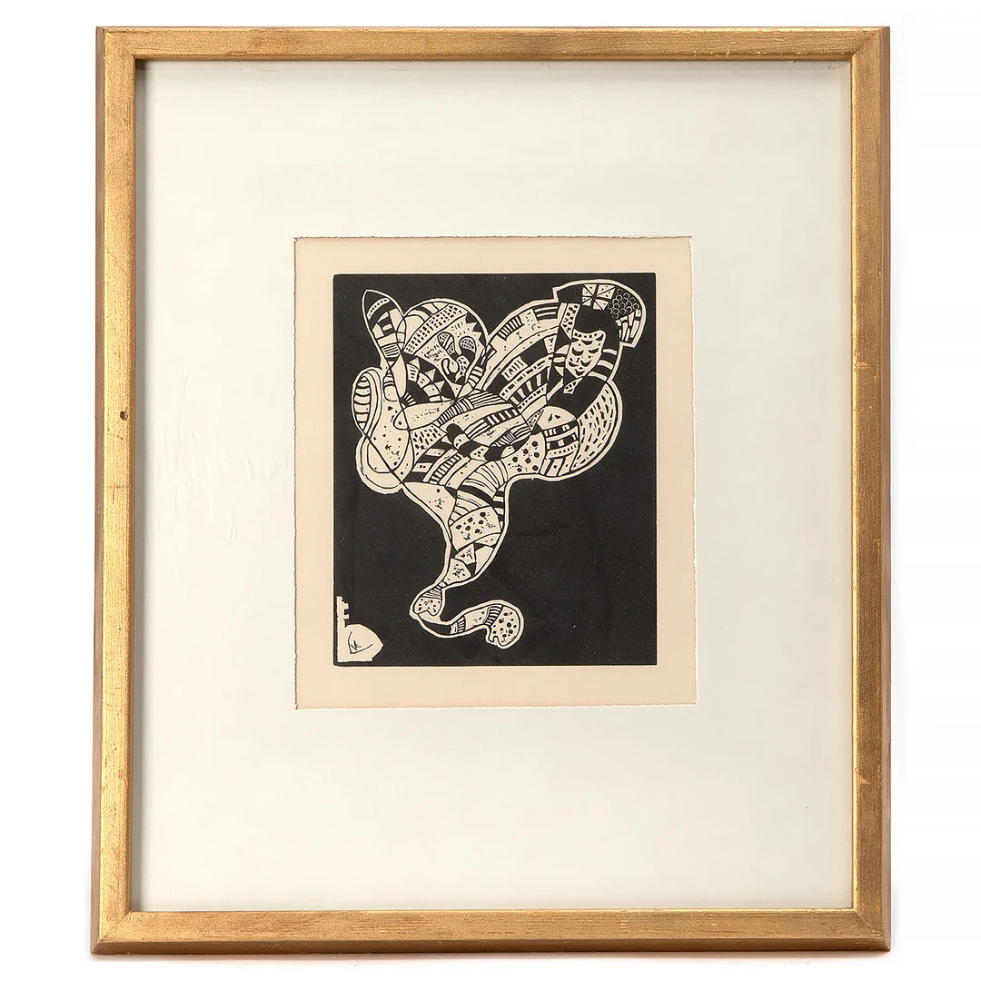 WASSILY KANDINSKY. Träsnitt, ”Origin" från "Klänge". — Engravings & Prints — Stockholms Auktionsverk Göteborg
