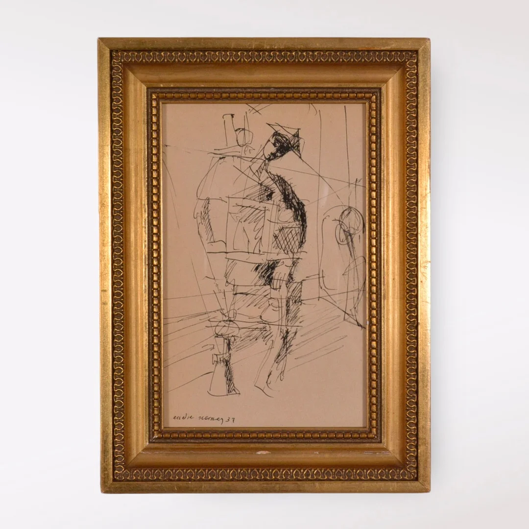 ENDRE NEMES. Tuschteckning. — Drawings — Halmstads Auktionskammare