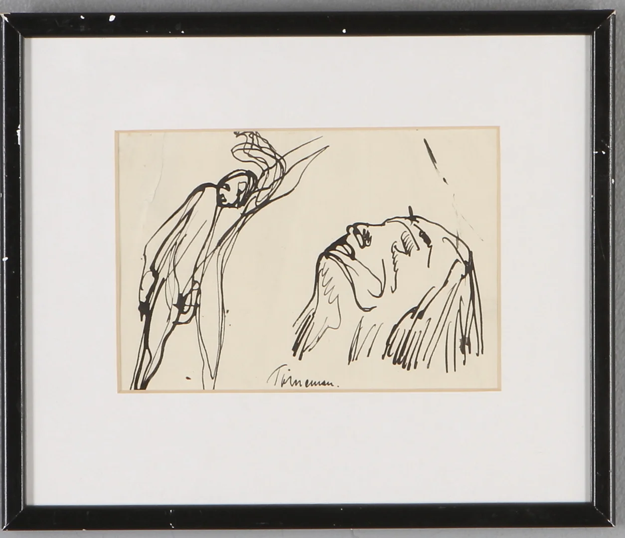 AXEL TÖRNEMAN. teckning, signerad. — Drawings — Auktionshuset Kolonn
